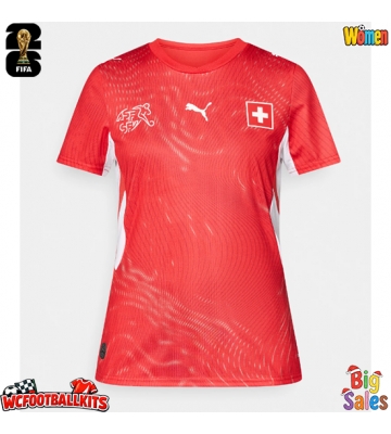 Switzerland Replica Home Stadium Shirt for Women World Cup 2026 Short Sleeve